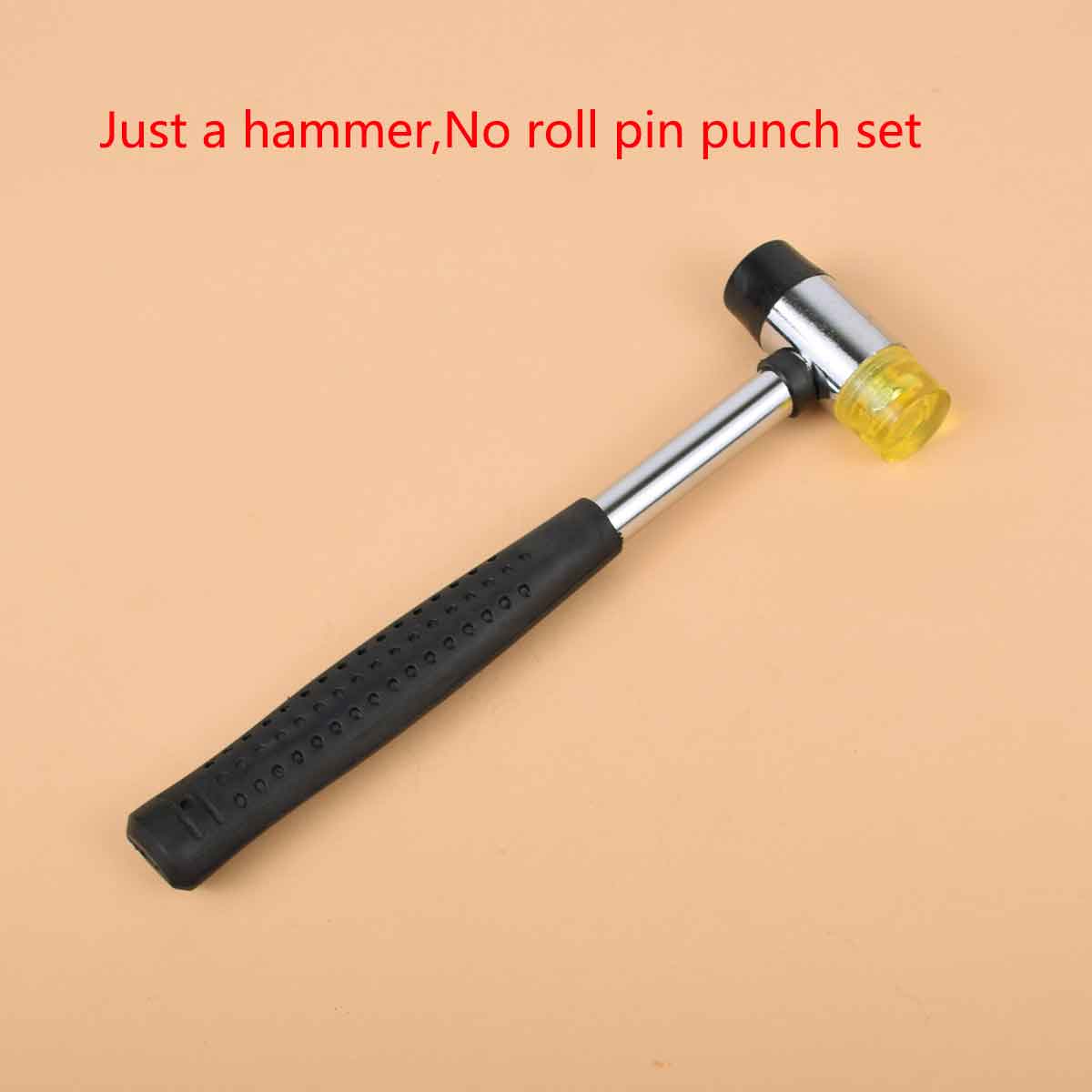Tactical AR15 9Pcs Roll Pin Punch Set Gun Bolt Catch Roll Up Case Steel Removal Tool Kit Double-Faced Soft Rubber Mallet Hammer