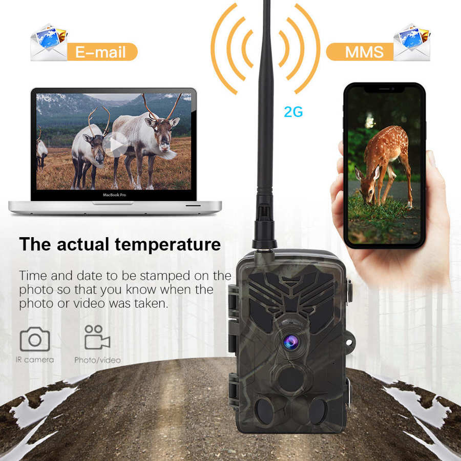 Trail Camera 4G  Wildlife Hunting Cameras Cellular Mobile Wireless Surveillance HC810LTE 20MP 1080P Night VisionPhoto Trap