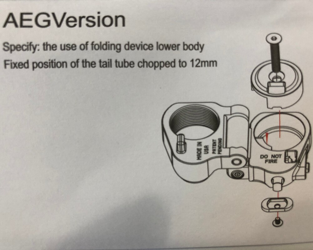 Hunting Accessories Airsoft AR Folding Stock Adapter For M16/M4 SR25 Series AEG (GBB)