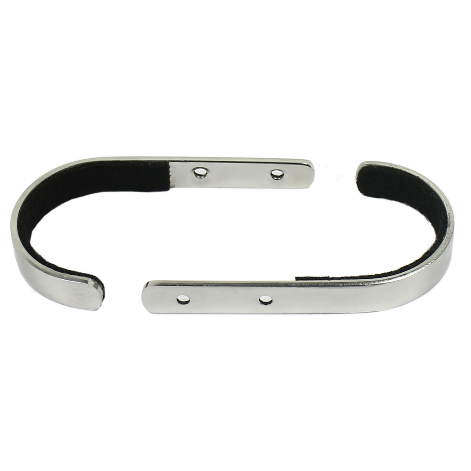 1 Pair Wall Mount Gun Storage Rack J-Hook Rack Rifle Shotgun Hangers Polished Stainless Steel Felt Lined