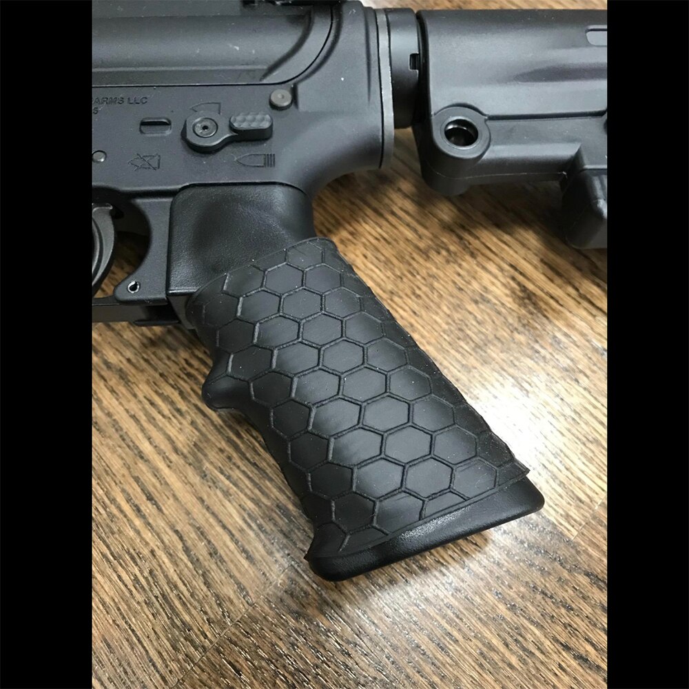 Rubber Grip Cover Covert Clutch Universal Tactical Grip Sleeve with Hex Pattern