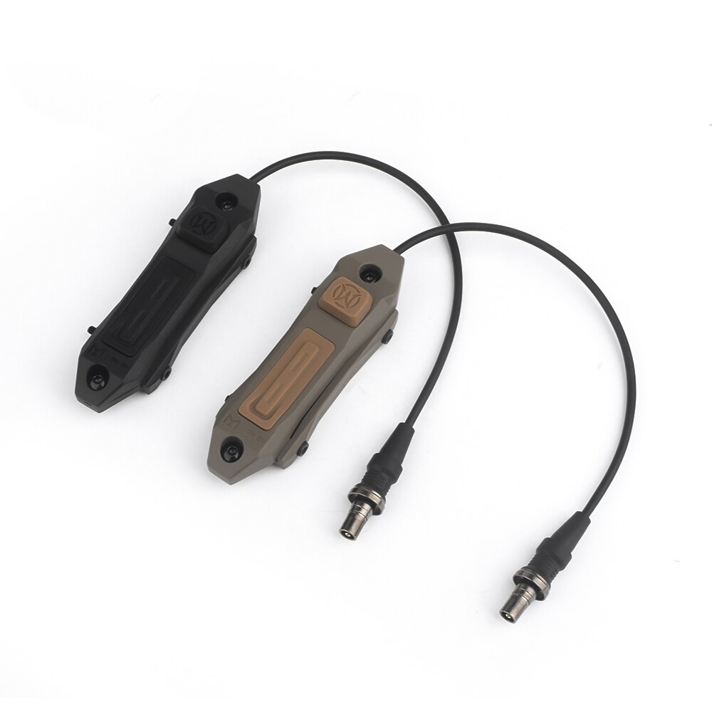 Airsoft Surefir M300 M600 Scout Light Dual Button Tape Switch Hunting Rifle Augmented Switch for Keymod M-lok Picatinny