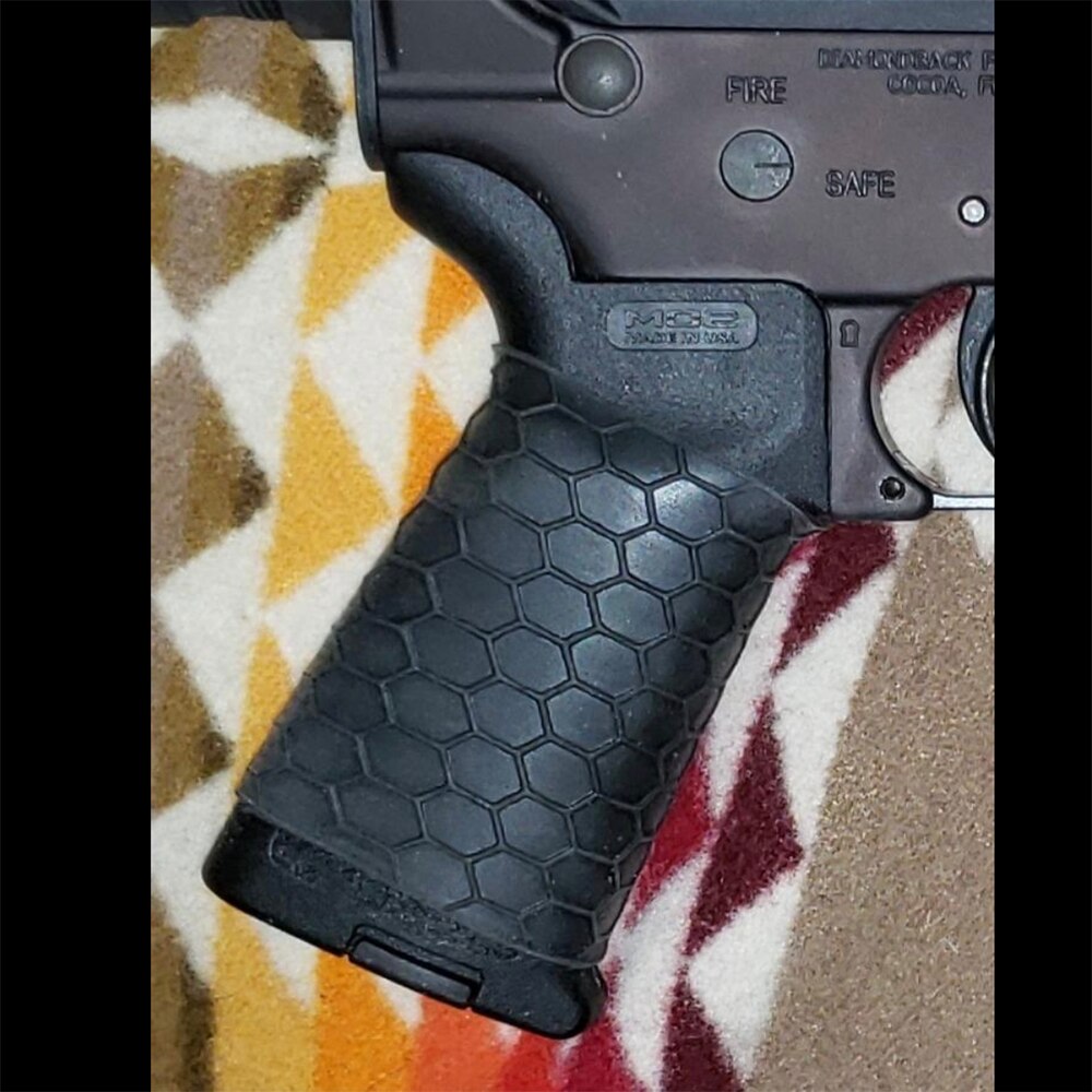 Rubber Grip Cover Covert Clutch Universal Tactical Grip Sleeve with Hex Pattern