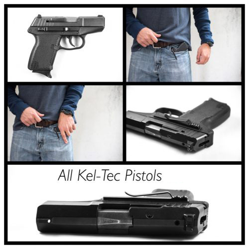 Universal Gun Clip Holster IWB for Semi-Automatic Handguns Ambidextrous Concealed Gun Belt Clip for Right Left Hand