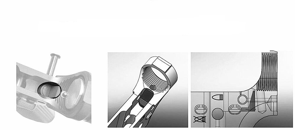 AR15 M4/M16 Rubber Accu-Wedge Receiver Buffer .223/556 Pack of 5