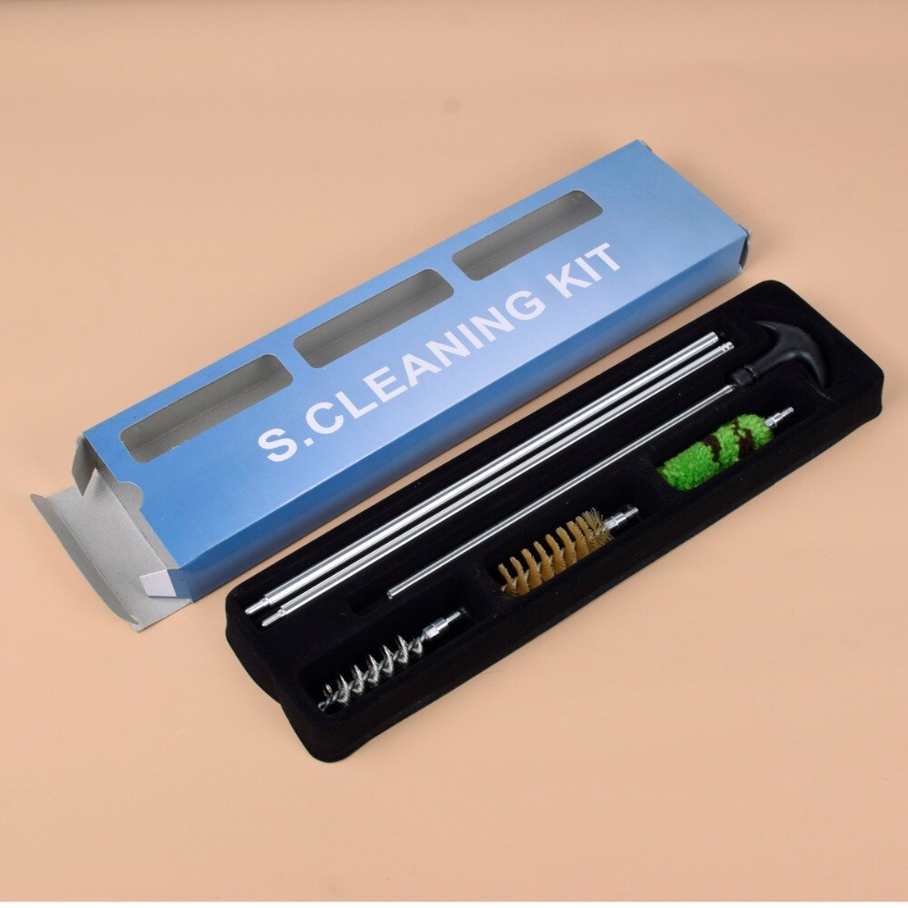 16 GA Gun Cleaning Brush Rod Brush Cleaning Kit Aluminum For 16GA Caliber Gauge Gun Hunting Rifle