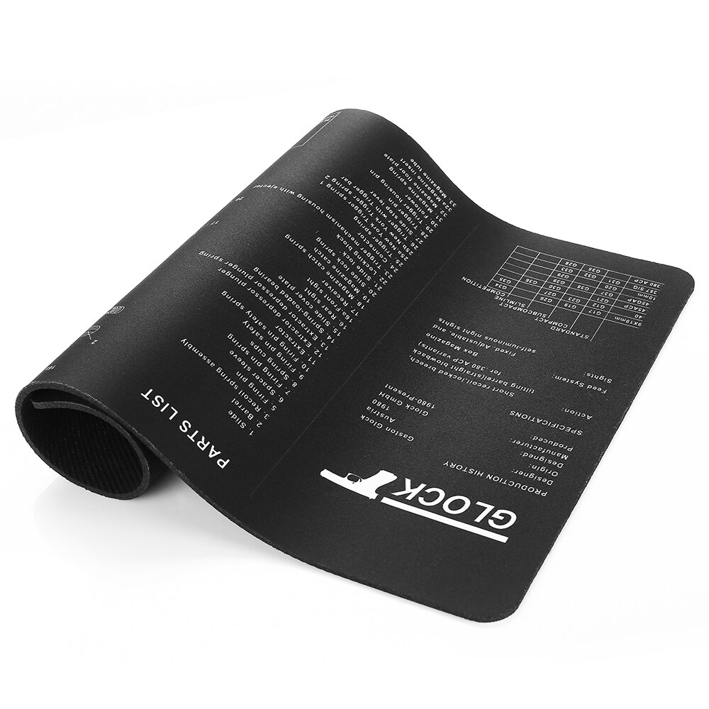 P226 P229 XD 1911 Glock Gun Cleaning Rubber Mat 17″x11″ With Parts Diagram and Instructions Armorers Bench Mat Mouse Pad
