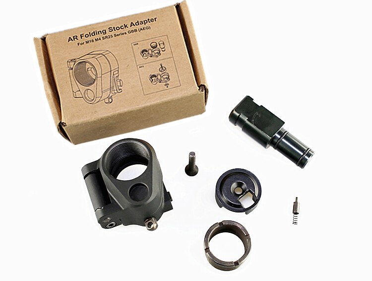 Tactical AR Folding Stock Adapter For M16/M4 SR25 Series GBB(AEG) Hunting Accessories
