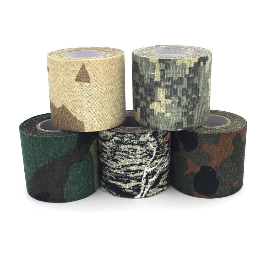 Outdoor Bionic Camouflage Cloth Tape Cotton Cloth Substrate Equipment Winding Tape 4.5*500cm