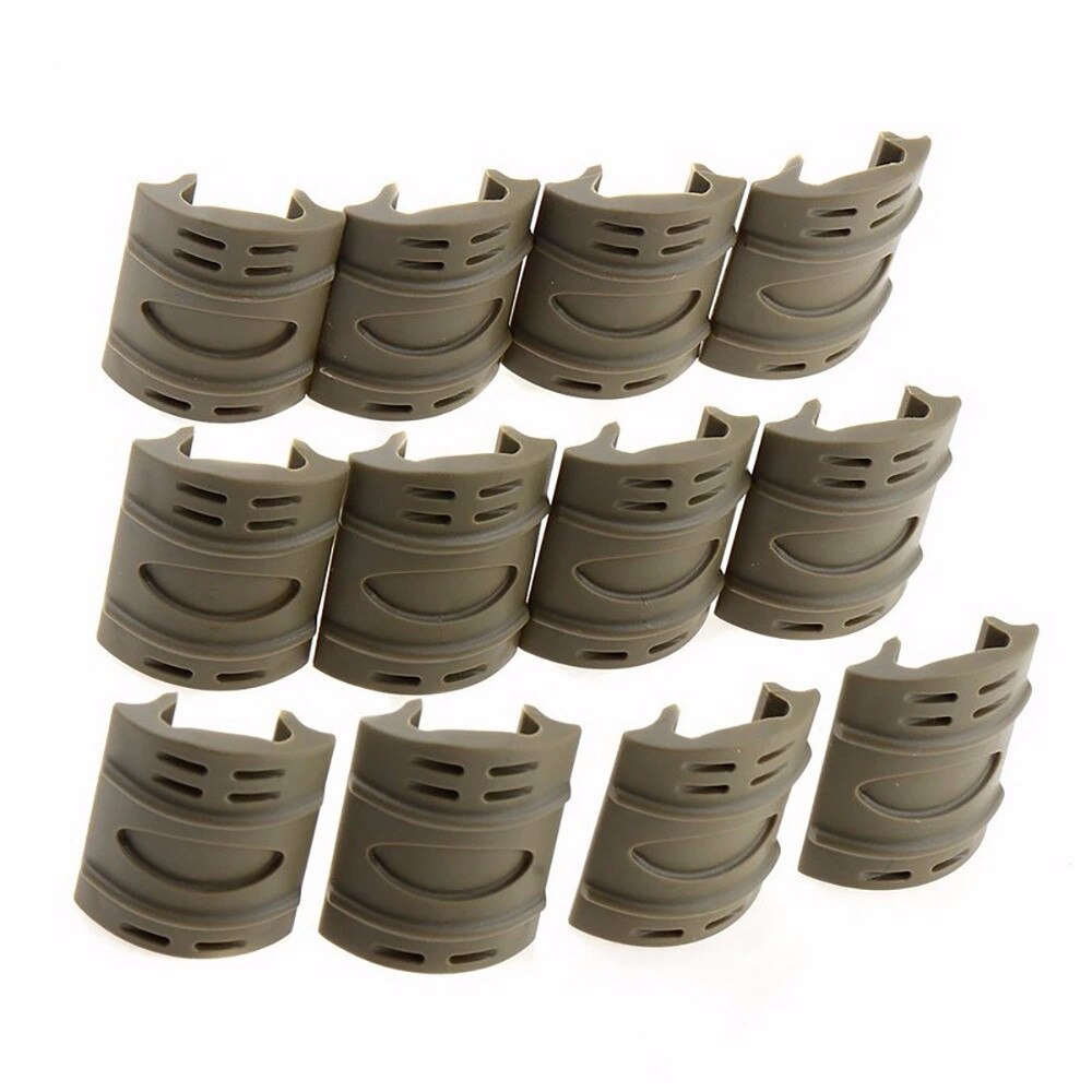 12 Pcs/Lot Tactical Picatinny Quad Rail Rubber Covers for Hunting Accessories