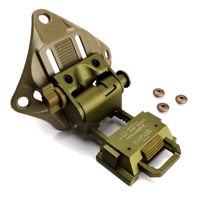 CQC Aluminum L4G19 Airsoft Tactical Helmet NVG Mount Helmet Shroud For Night Vision Goggle AN/PVS-7 14 15 18 21