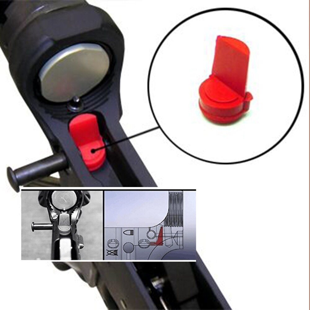 AR15 M4/M16 Rubber Accu-Wedge Receiver Buffer .223/556 Pack of 5