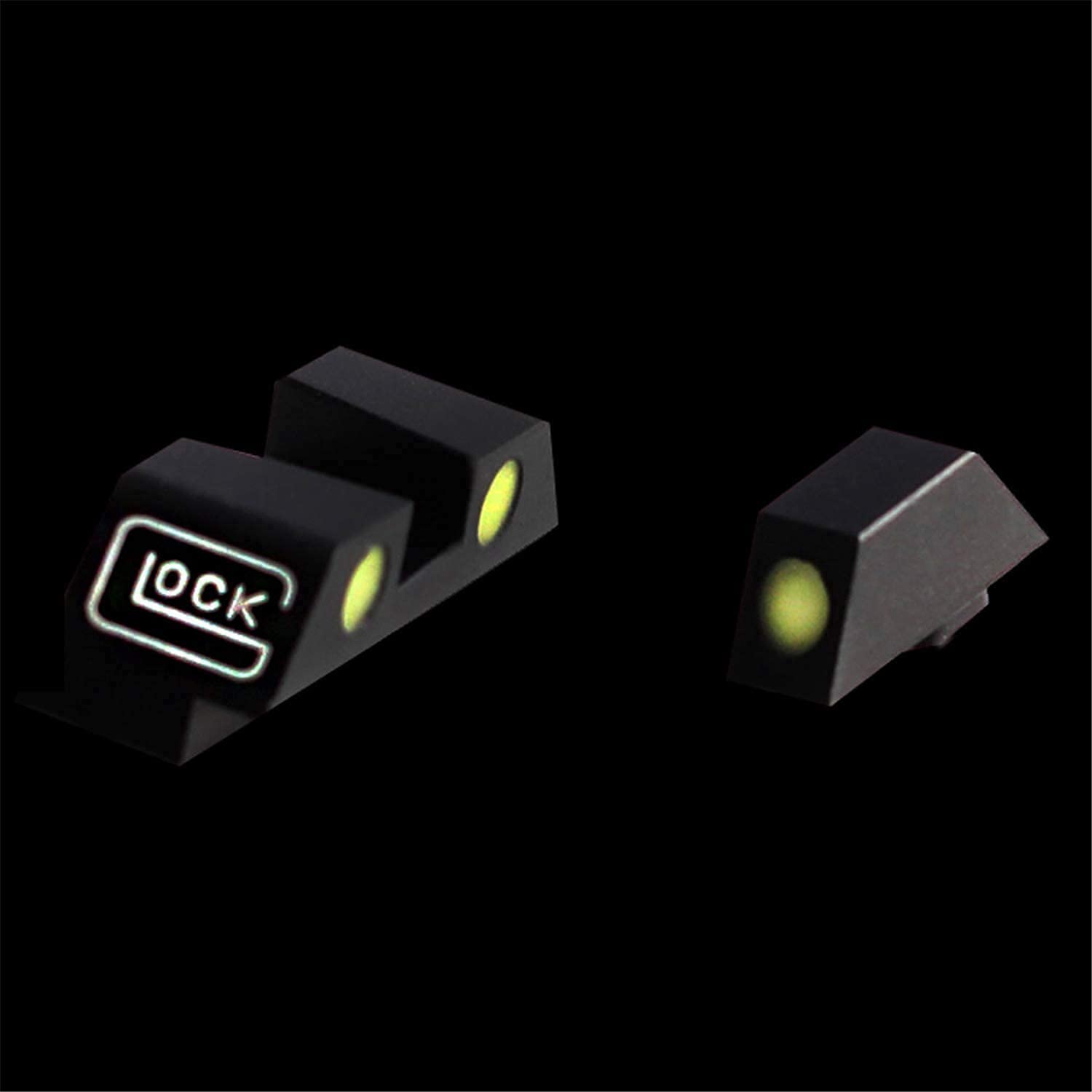 Tactical Glock Fiber Optic Front Rear gun Sights Green Night sight Set for 17/19/22/23/24/26/27/33/34/35
