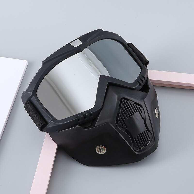 Retro Face Mask Windproof Glasses Off-Road Tactical CS Goggles Motorcycle Off-Road Goggles Riding Mask