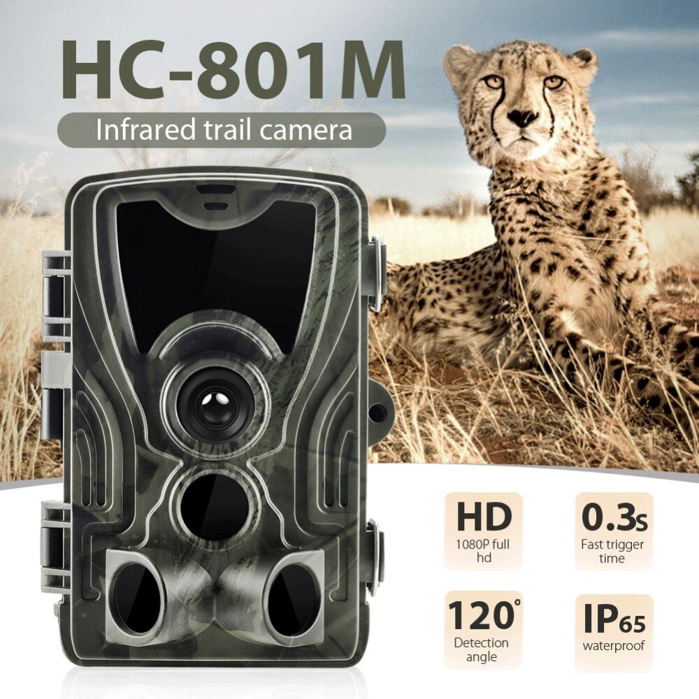 2G MMS SMS  SMTP Trail Wildlife Camera 20MP 1080P Night Vision Cellular Mobile Hunting Cameras HC801M Wireless Photo Trap