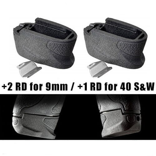 Pistol Magwell Grip Accessory +2-Round S&W M&P SHIELD Magazine Plus Extension for 9mm .40 Caliber Smith Wesson