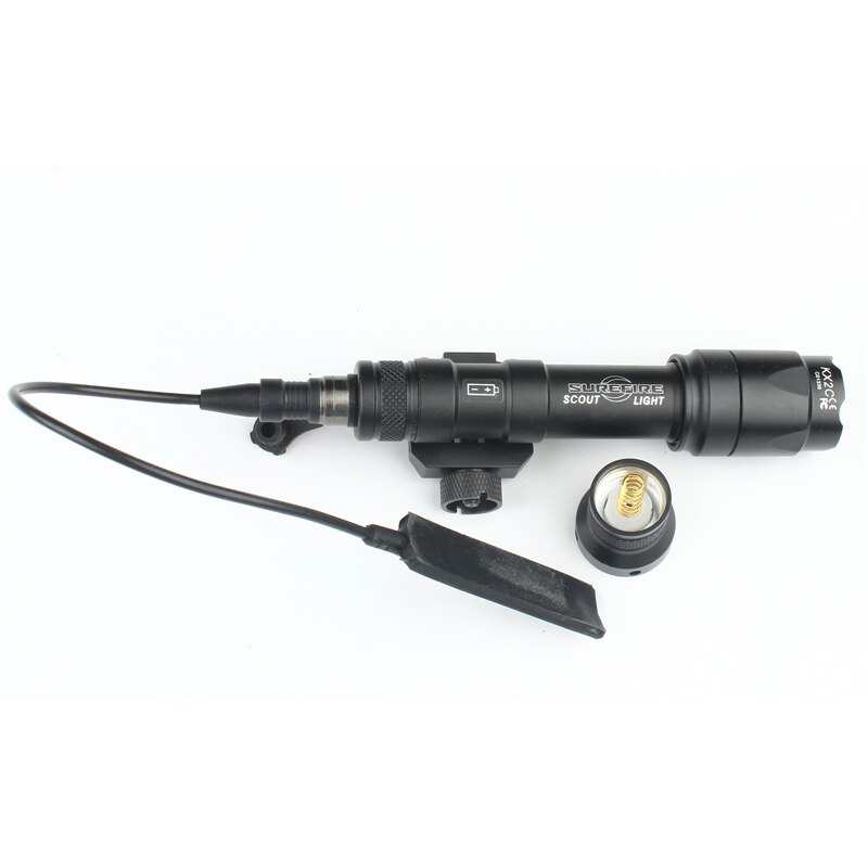 400 Lumen Tactical SF M600B Scout Light Lanterna Airsoft Flashlight Tactical Hunting Weapon Light with Dual Function Swtich-61
