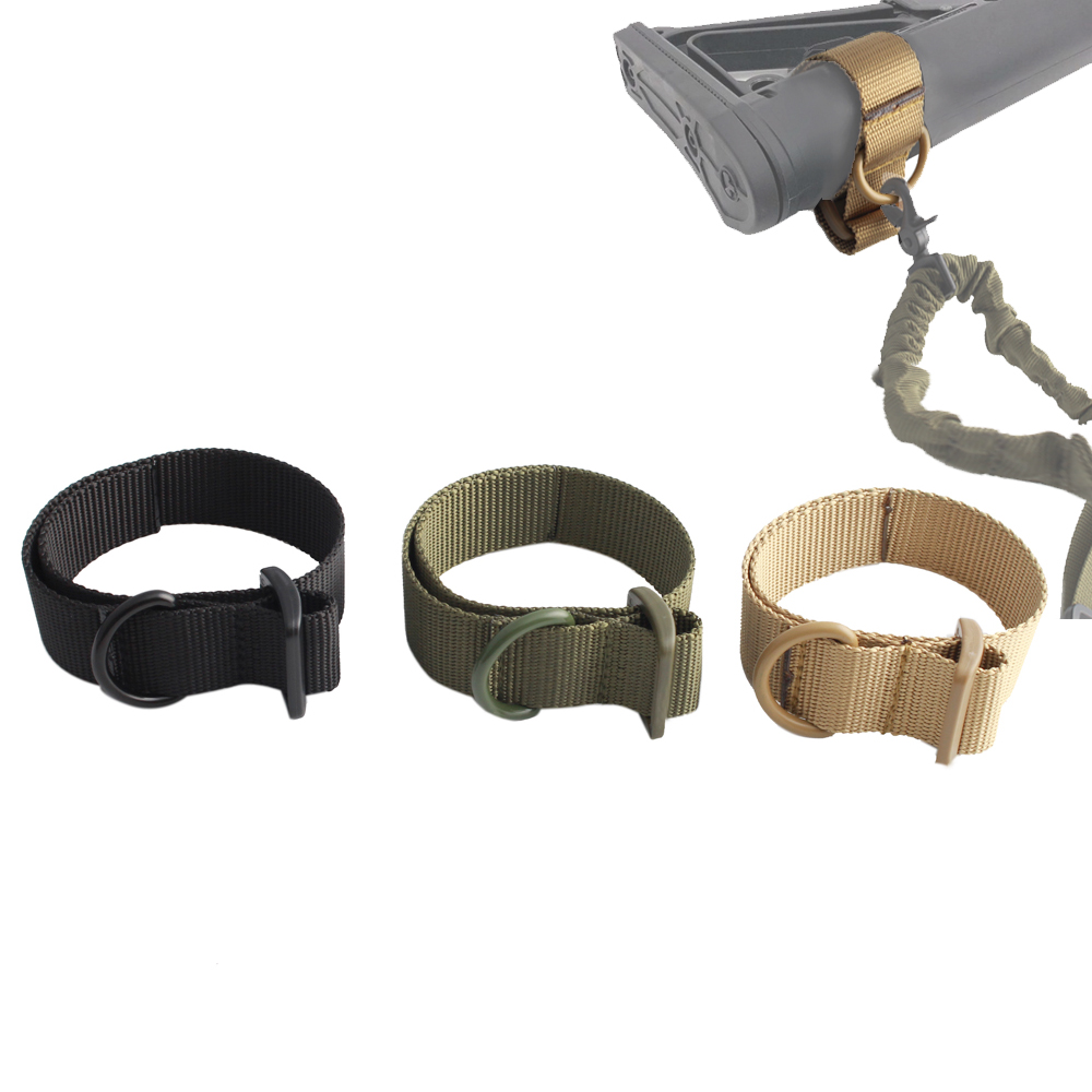 Tactical ButtStock Sling Adapter Military Airsoft Rifle Stock Gun Strap Gun Rope Strapping Belt