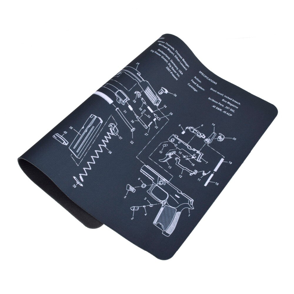 Punisher Gun Cleaning Mat for CZ Shadow 2 SA  Glock  Gunsmith Bench Block With Parts Diagram and Instructions Roll Pin Punch Set